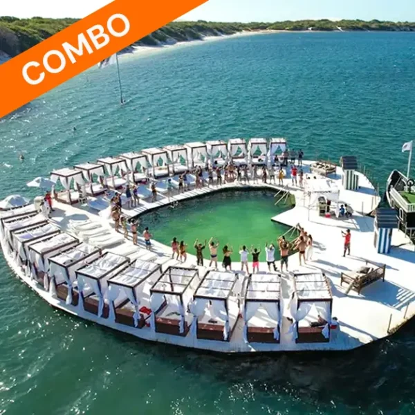 Acesso Alchymist Beach Club e Alchymist Blue Lagoon + Área VIP no Beach Club: Bangalô Coração para 2 pessoas